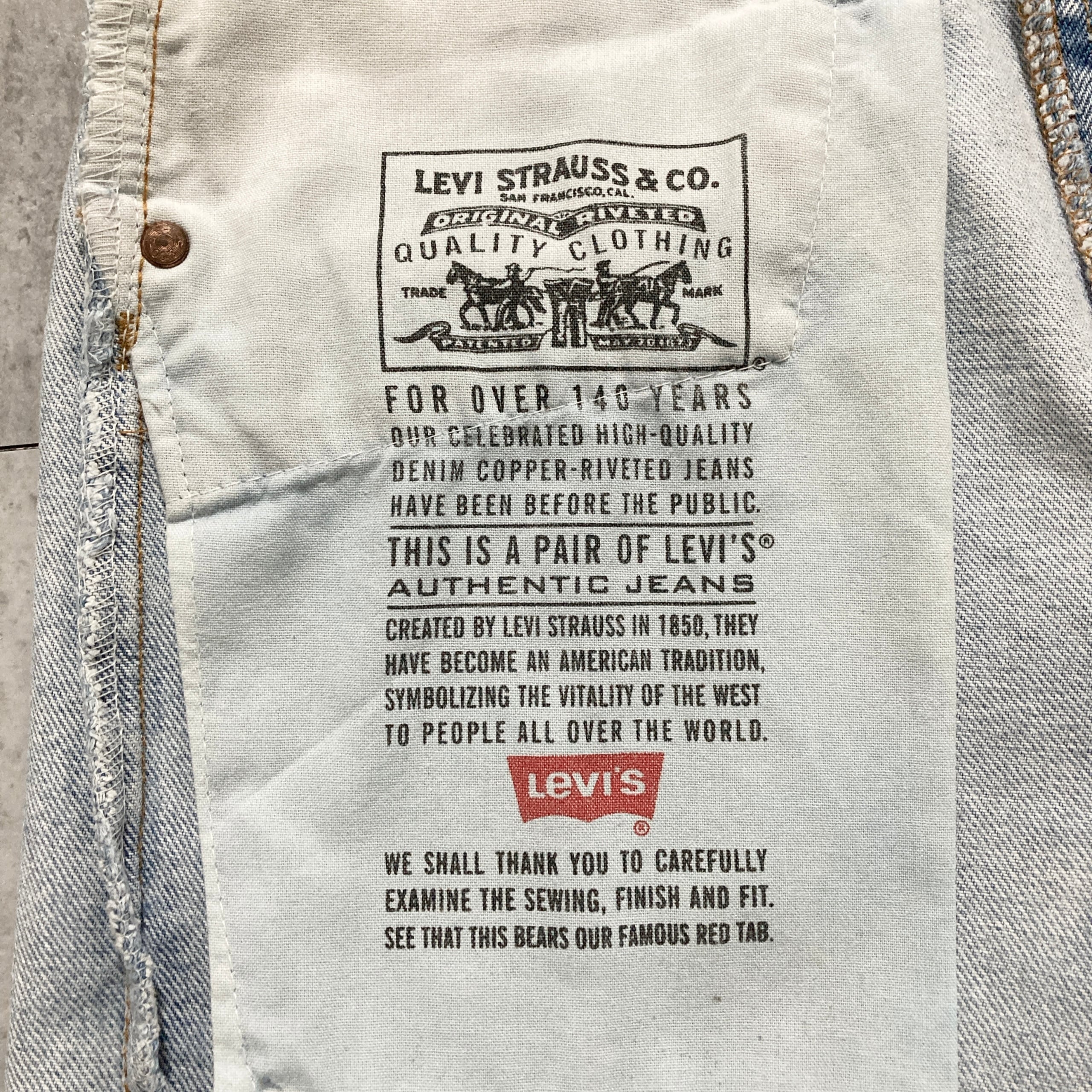 W34 L32】90s US.Levis 550 リーバイス USA製 アメリカ製 97年製 裏