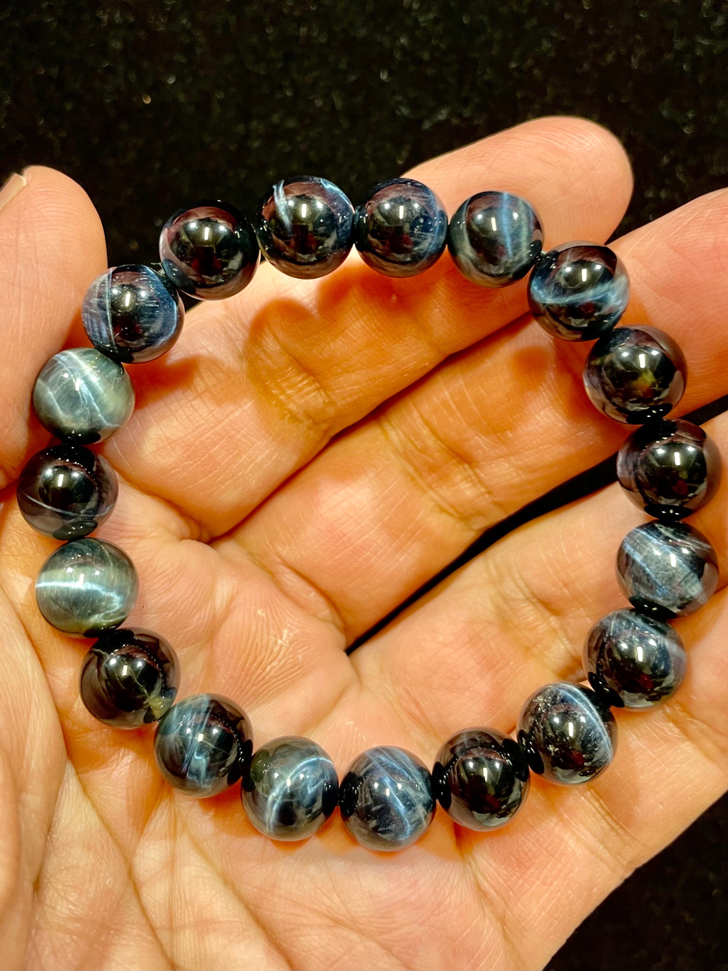 26) ブルータイガーアイ・ブレスレット10mm