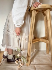 nunubiel / frill net ops / cream M(100)
