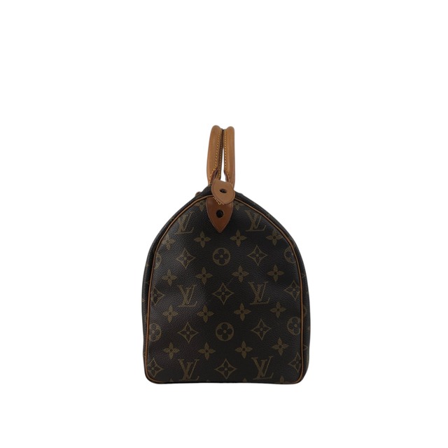 LOUIS VUITTON ルイヴィトン スピーディ30 モノグラム ハンドバッグ ブラウン レザー ボストン vintage ヴィンテージ オールド y2vg3b