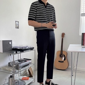 シンプルニットポロシャツ　MT0080160