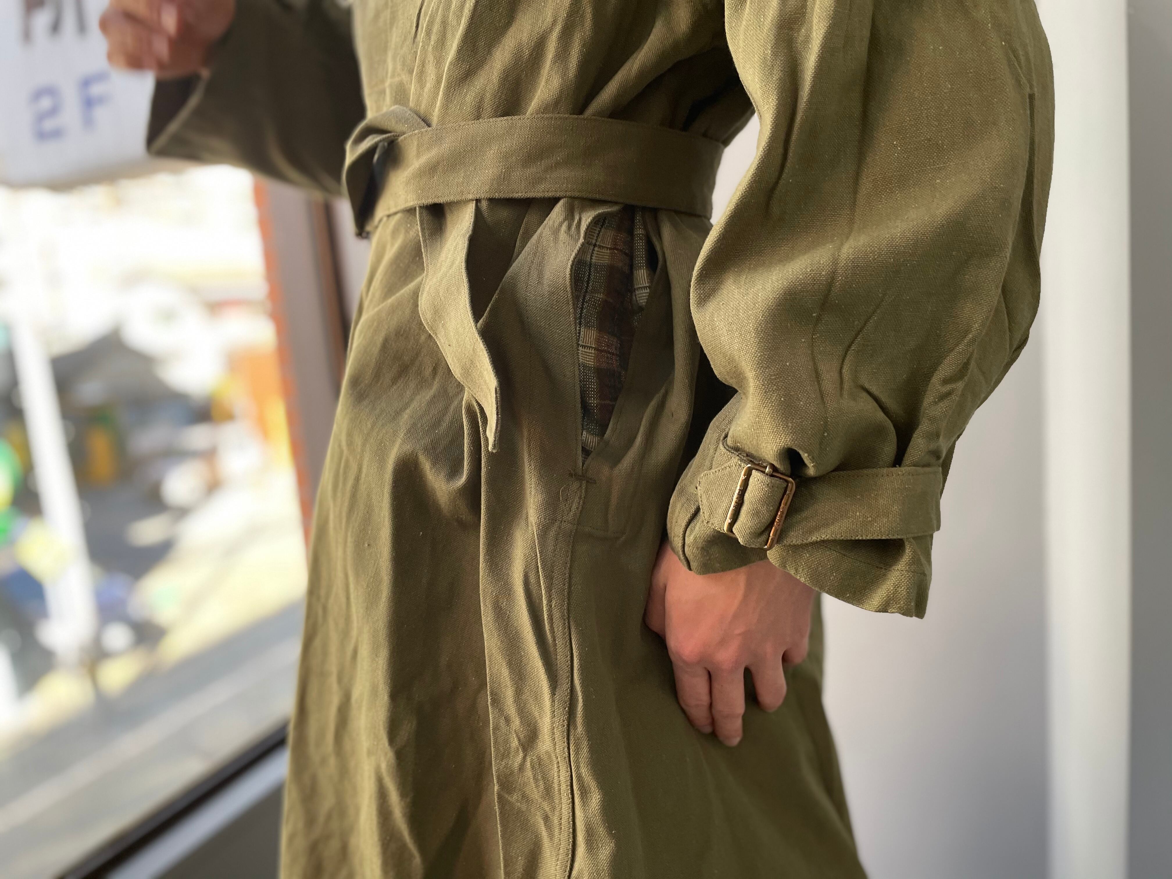 50's french army M35 long type motorcycle coat (size6) | miico.vintage
