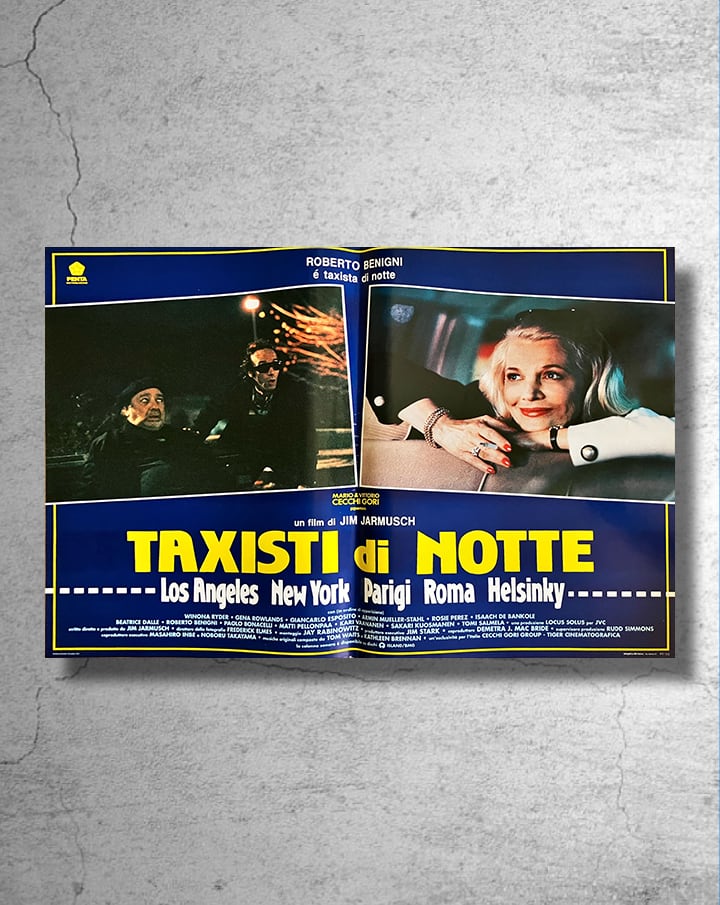 ジム・ジャームッシュ監督映画 『ナイト・オン・ザ・プラネット』希少なイタリア版ポスター