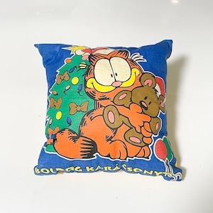 Vintage Garfield Christmas Pillow