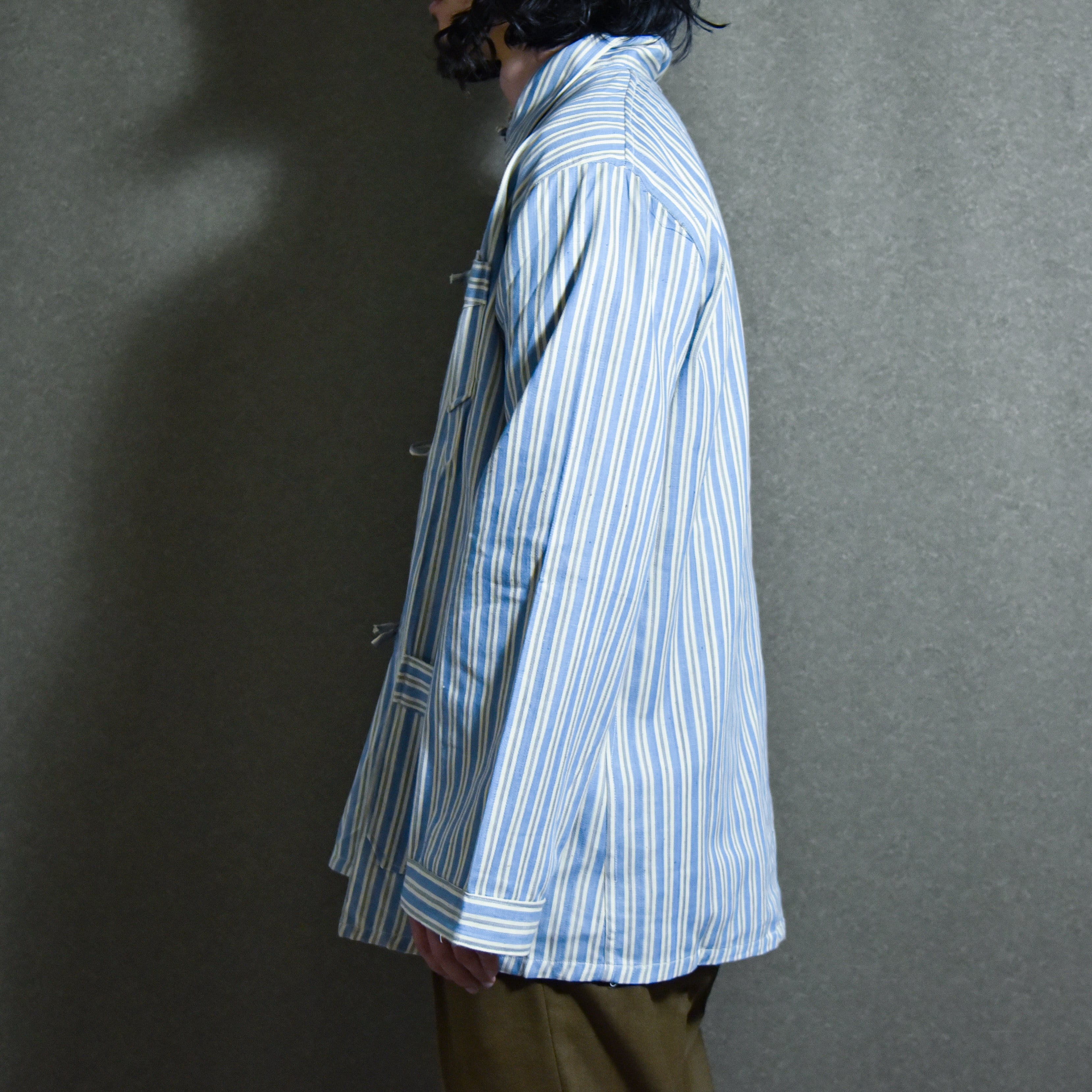 DEAD STOCK】Bulgarian Army Stripe Sleeping Shirts ブルガリア軍