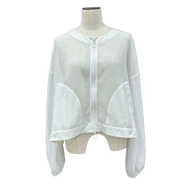 【ご予約】クルーネックメッシュブルゾン836614【ayane】