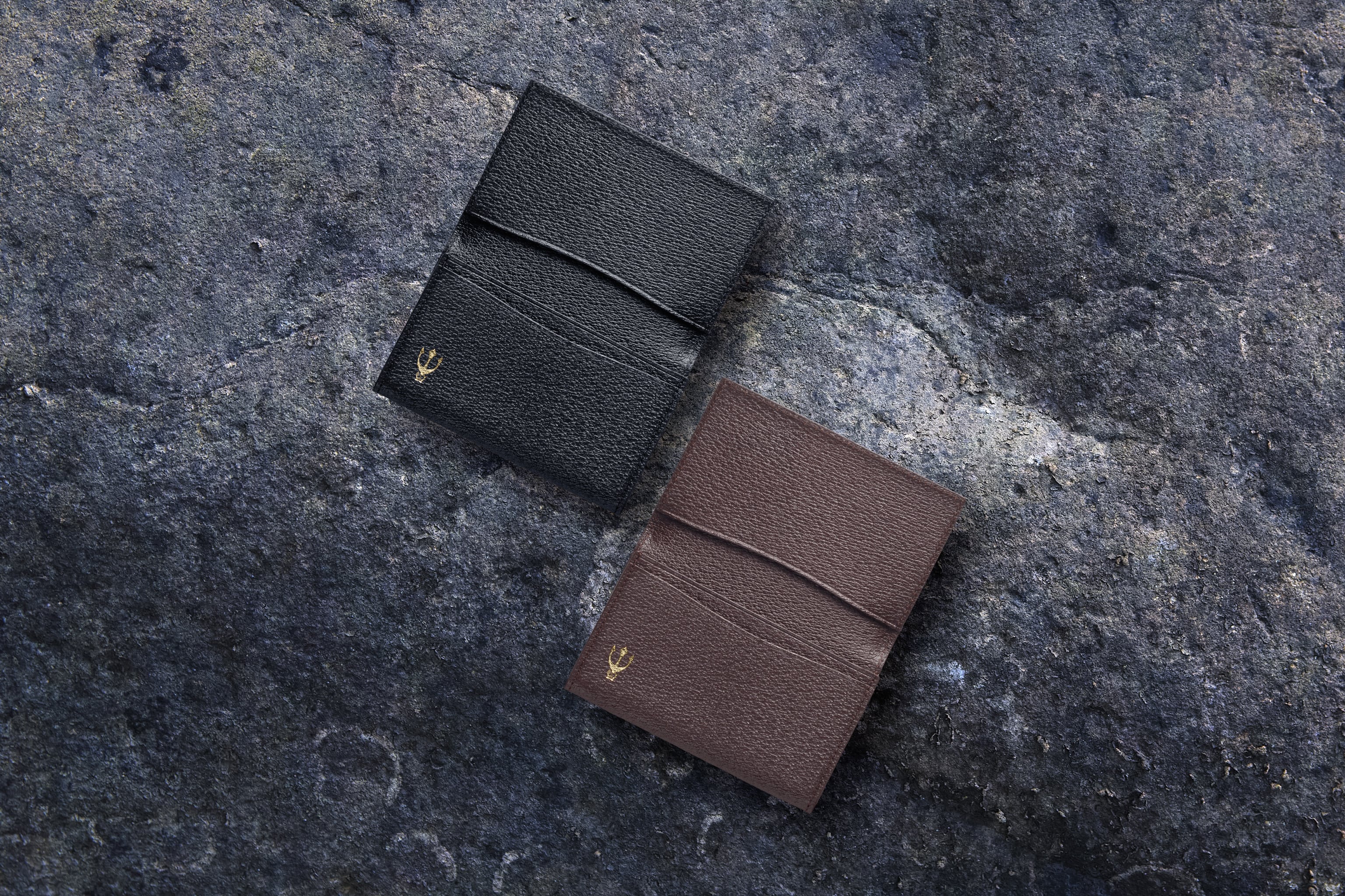 国産イノシシ革】カードケース Brown【STY original model