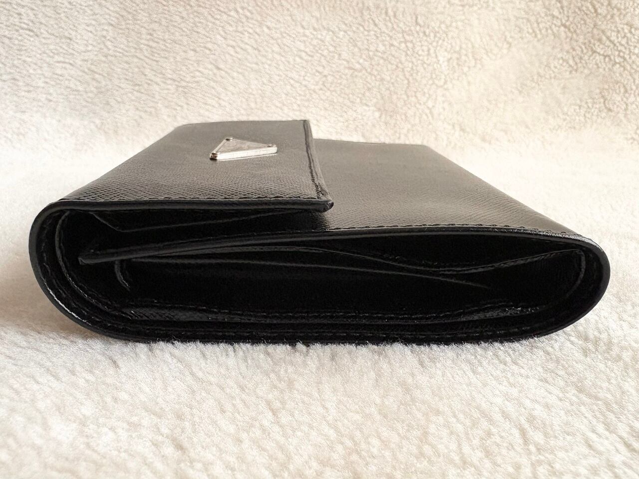 PRADA Saffiano M170A leather wallet BLACK MADE IN ITALY | AFTER DARK