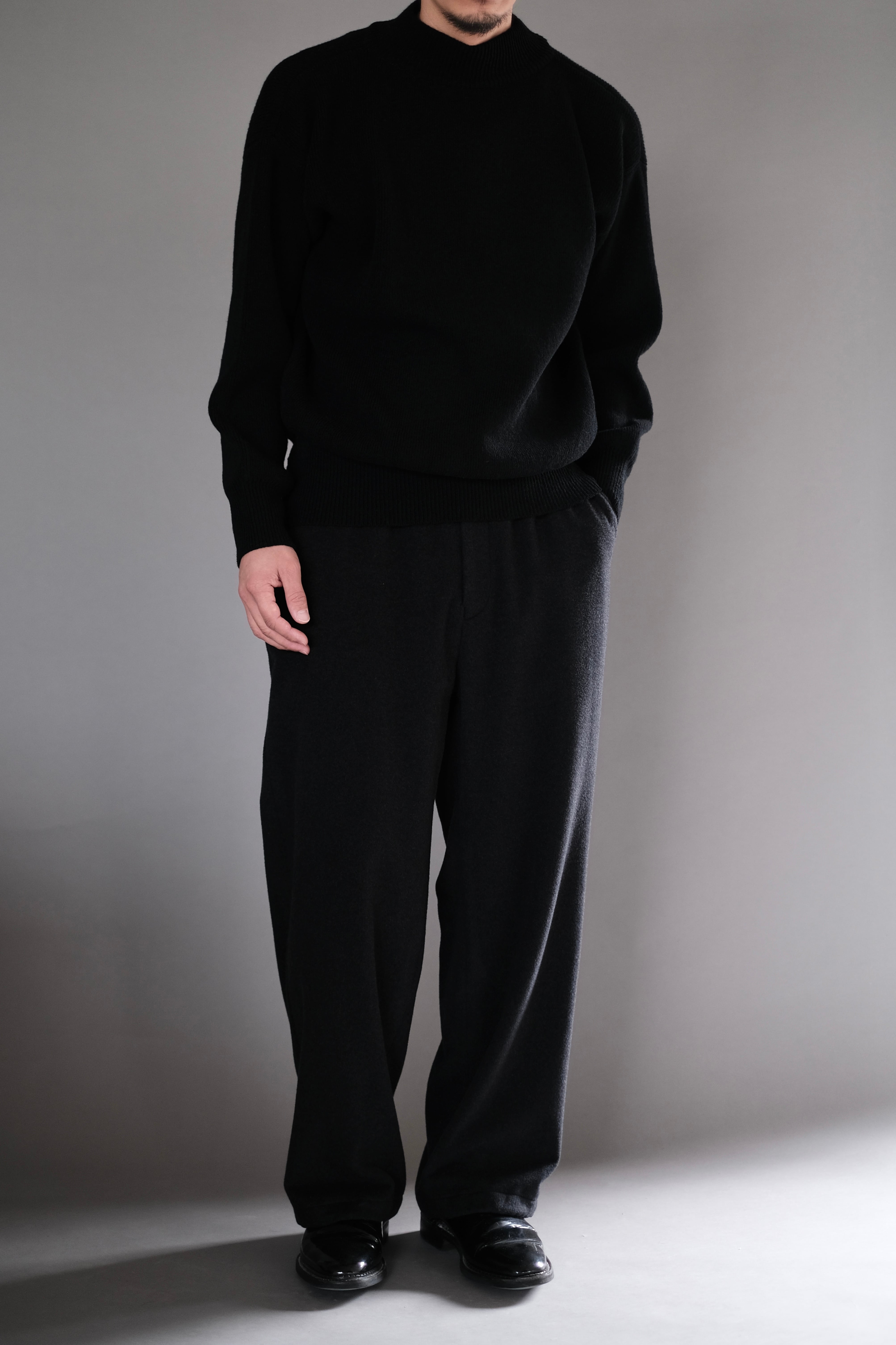 【slopeslow】シェットランドウール GOB sweater Slopeslow】GOB sweater(black) – NOUNZ