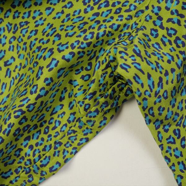 Size【L】 SUPREME シュプリーム 22SS Leopard Silk S/S Shirt Green