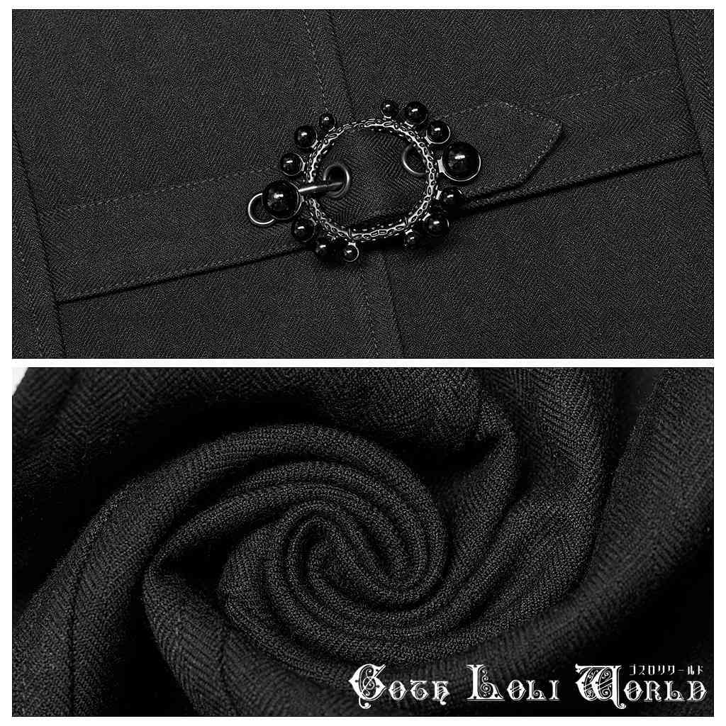 即納/送料無料】WY-1443MJM-BK ハンサム紳士風テーラードスーツ ベスト