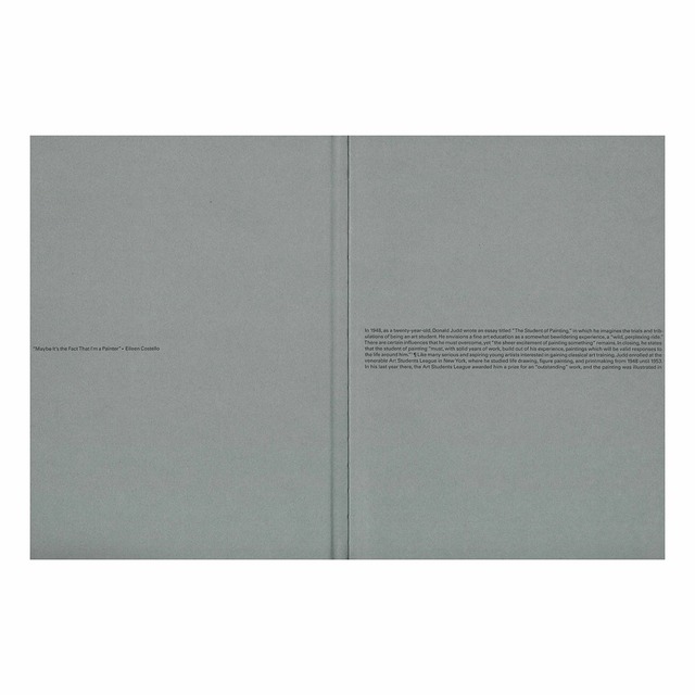 Donald Judd: 1957-1963, Paintings and Objects