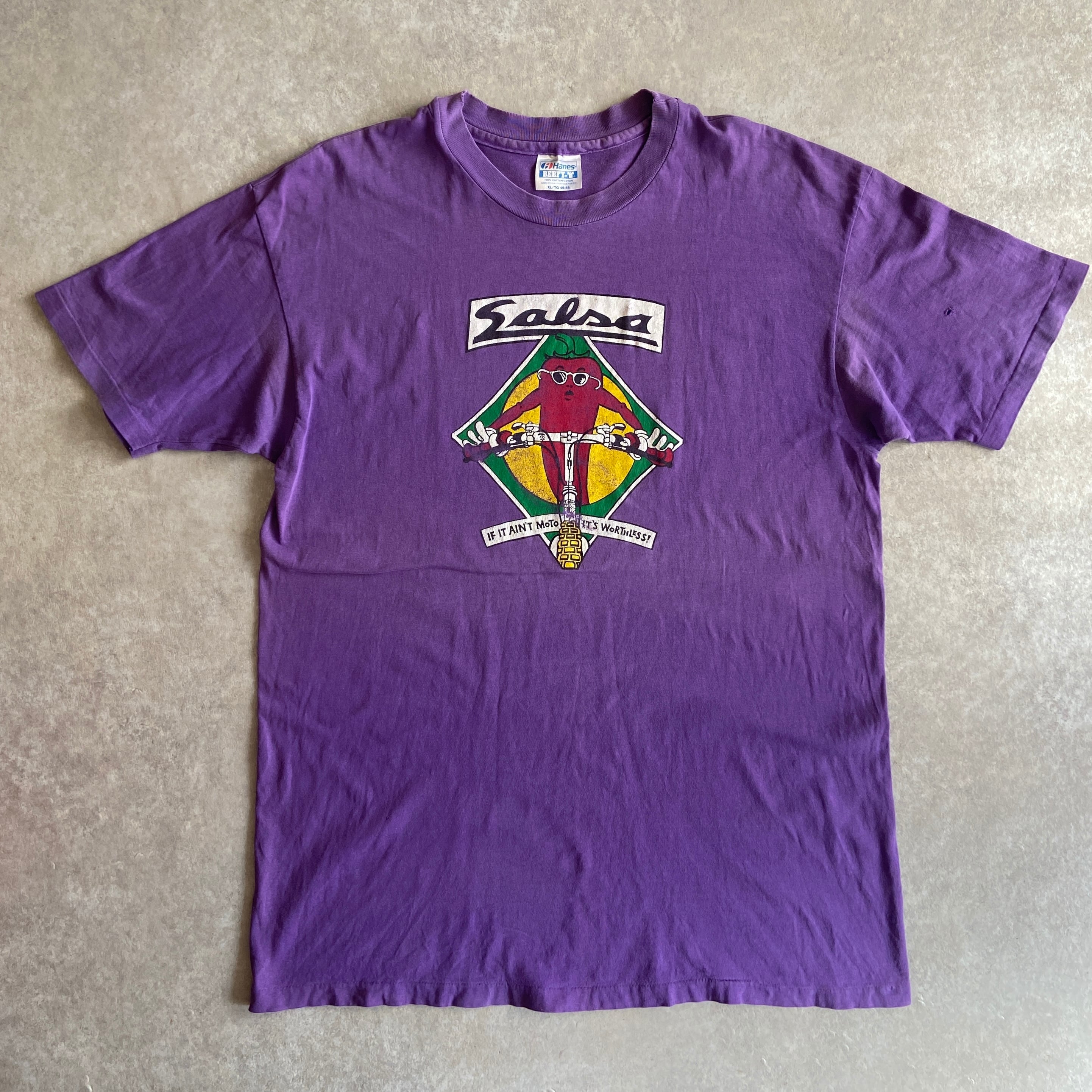 1990s Chili Pepper Guy Tee XL Made in USA H038