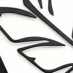 メタルウォールアート 植物の葉の壁アート 金属の壁のサイン 美的な壁の装飾