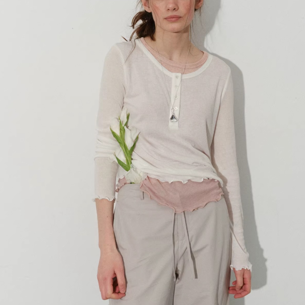 Éclat Layered Frill Top F0617
