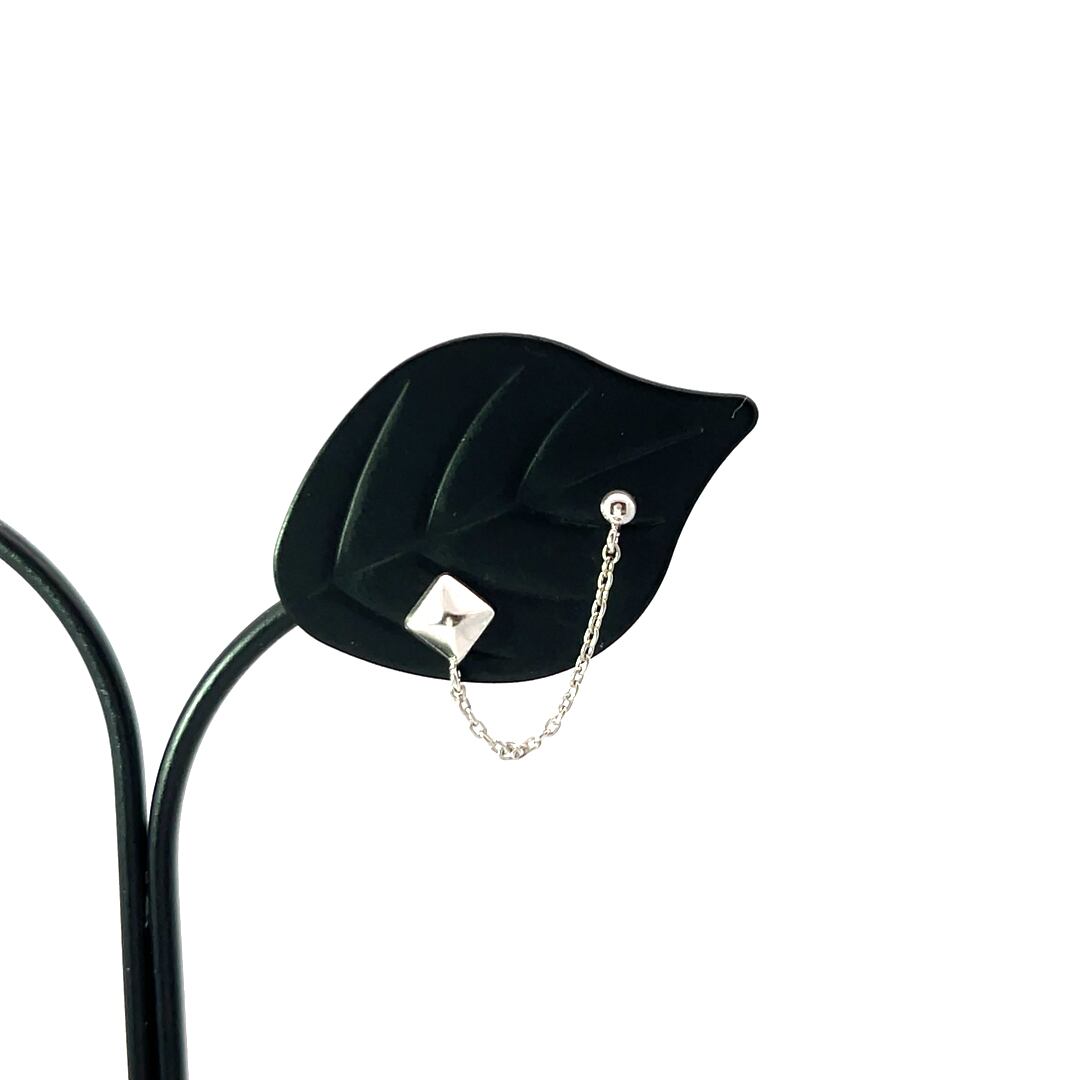 k10WGピアス K10WG クローバー ピアス - エントリー株式会社 シルバー