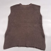 Mila Owen ミラオーウェン リネン混 サイドスリット ニットベスト 0 /ブラウン系 レディース
