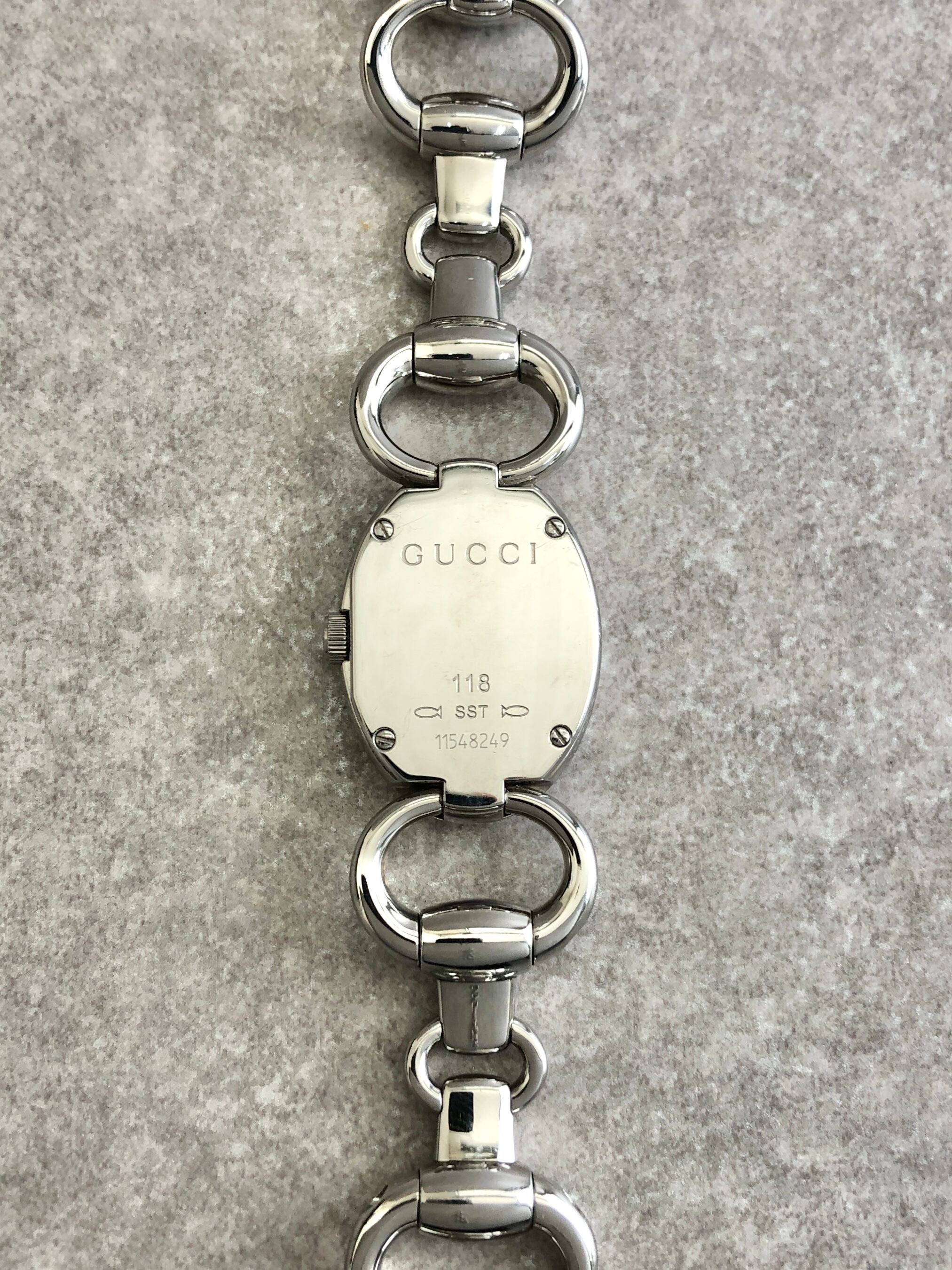 GUCCI グッチ トルナヴォーニ 腕時計 シルバー 118 vintage