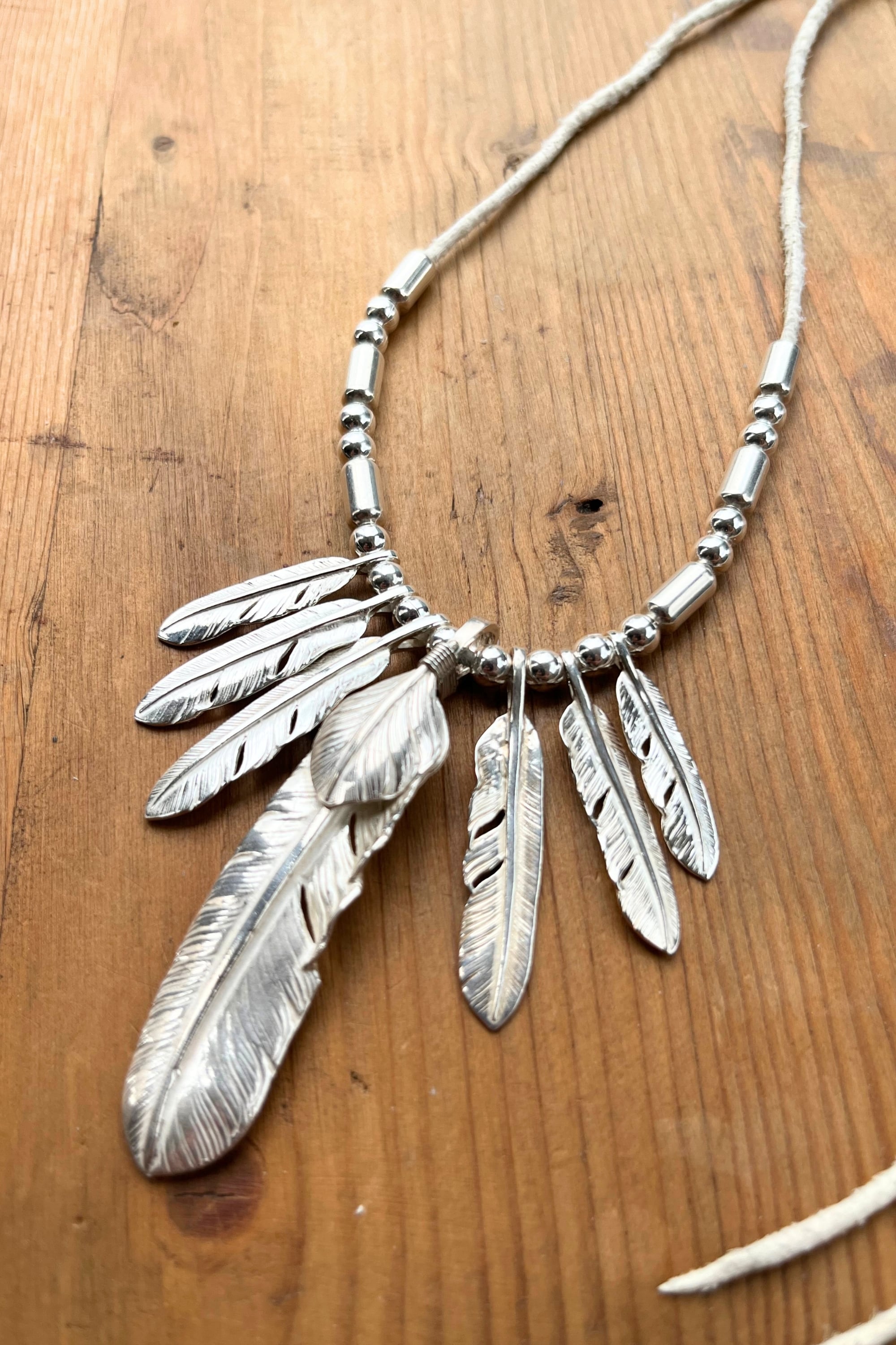 go75 上銀銀ハート特大フェザー、フェザーカスタム