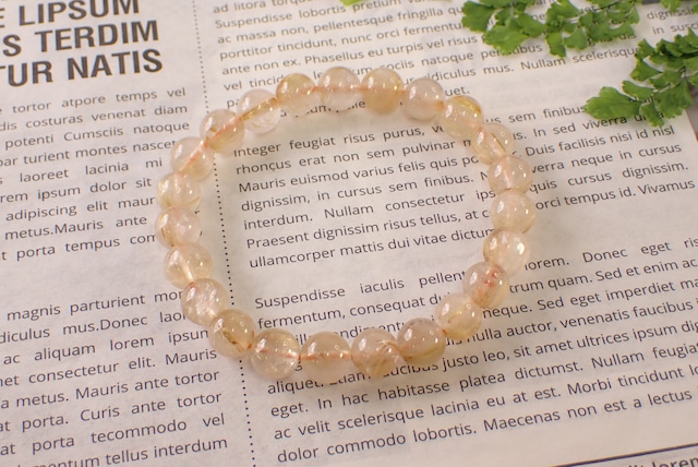 ルチルクォーツブレスレット　 [D12‐118]