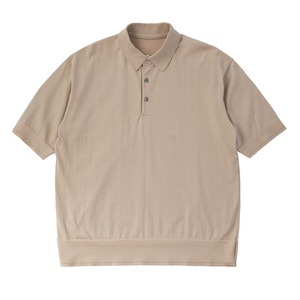 18GG KNIT POLO / 18GGニットポロシャツ (BEIGE)