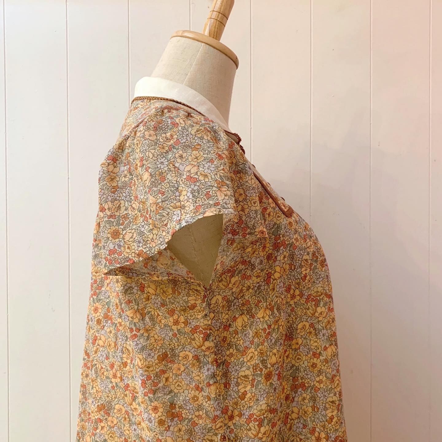 warm flower piping flare one-piece