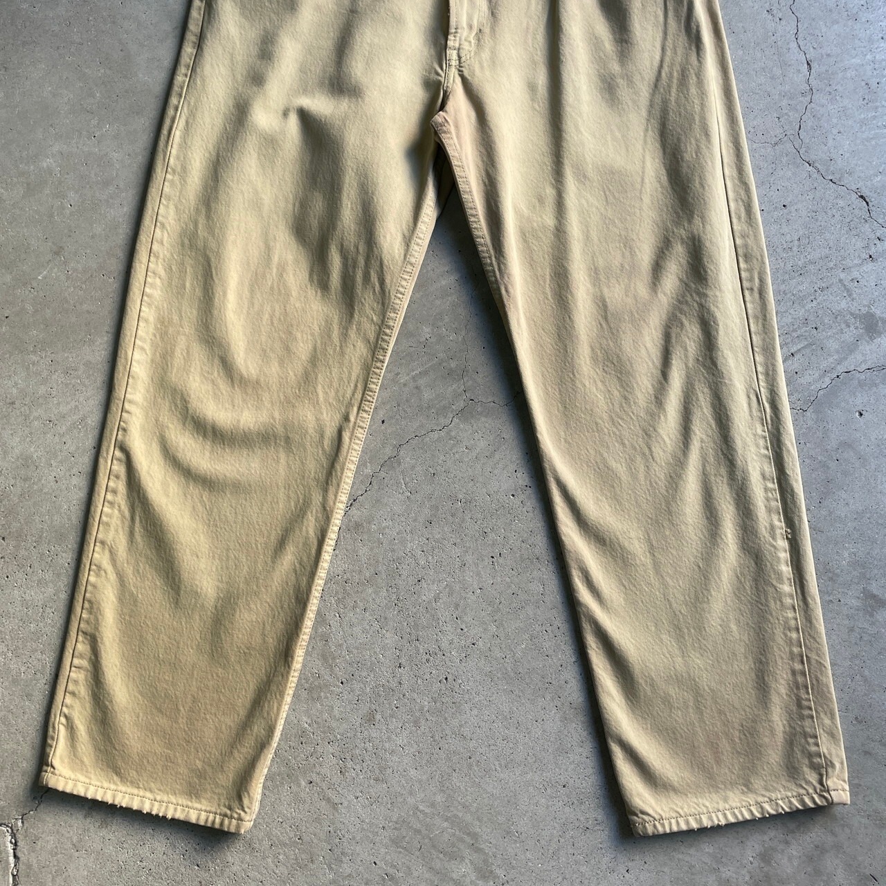 USA製・W32 L30】リーバイス 550 ワイド カラーデニム オリーブ