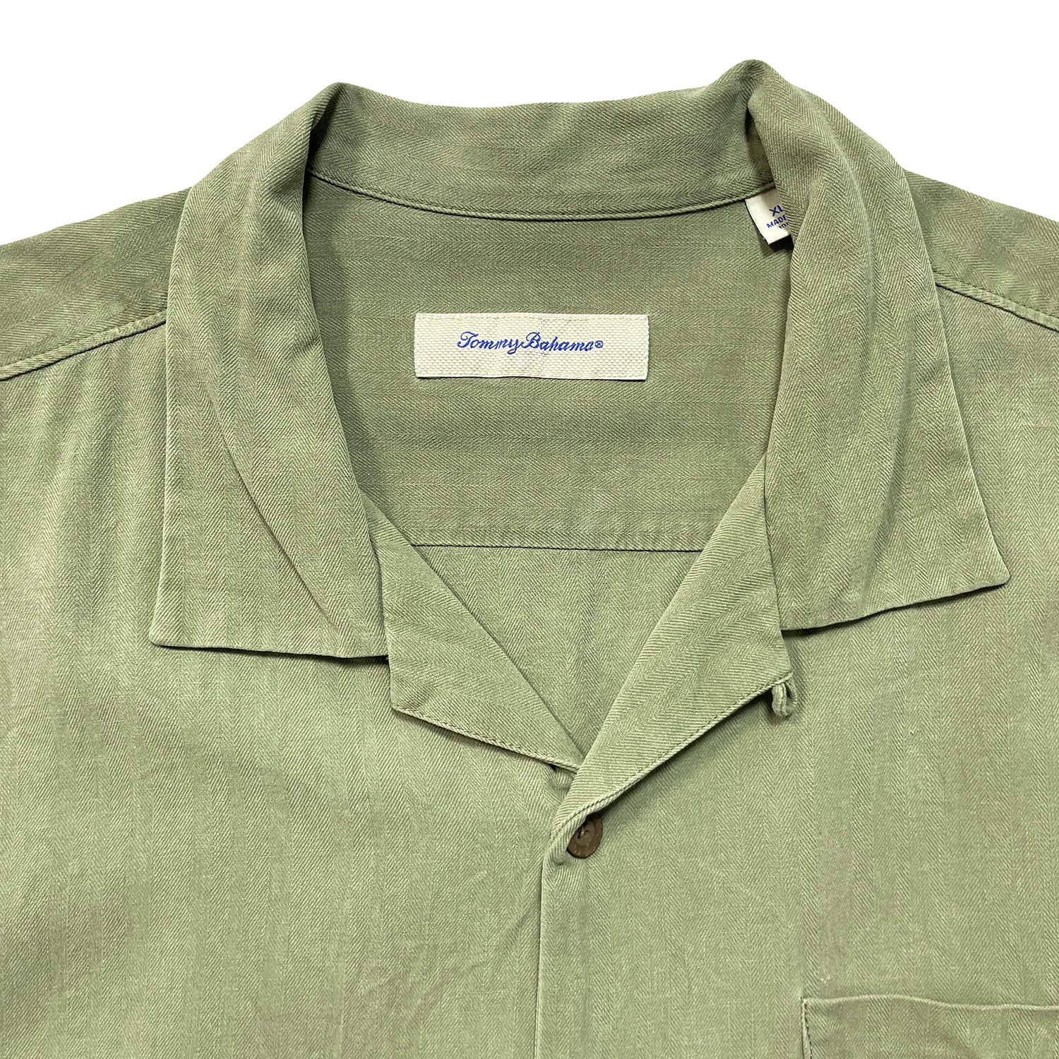 USA 古着 Tommy Bahama トミーバハマ シルク 開襟 アロハシャツ
