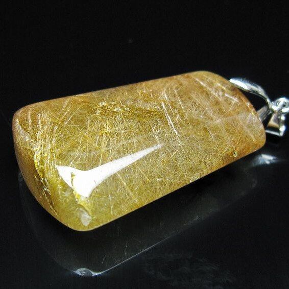 ルチルクォーツ ペンダント 一点物 メール便可 [M便 1/20] 112-13077