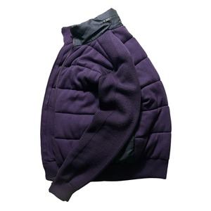 ETRO paisley switching padding knit blouson