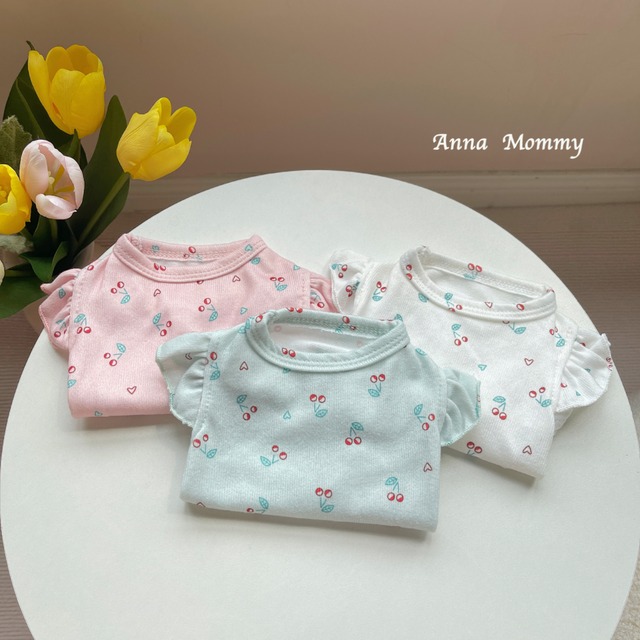 ＜2色展開＞さくらんぼトップス0483