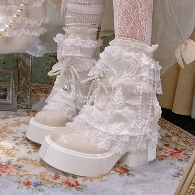 レースドール・フリルブーツスニーカー♥A28
