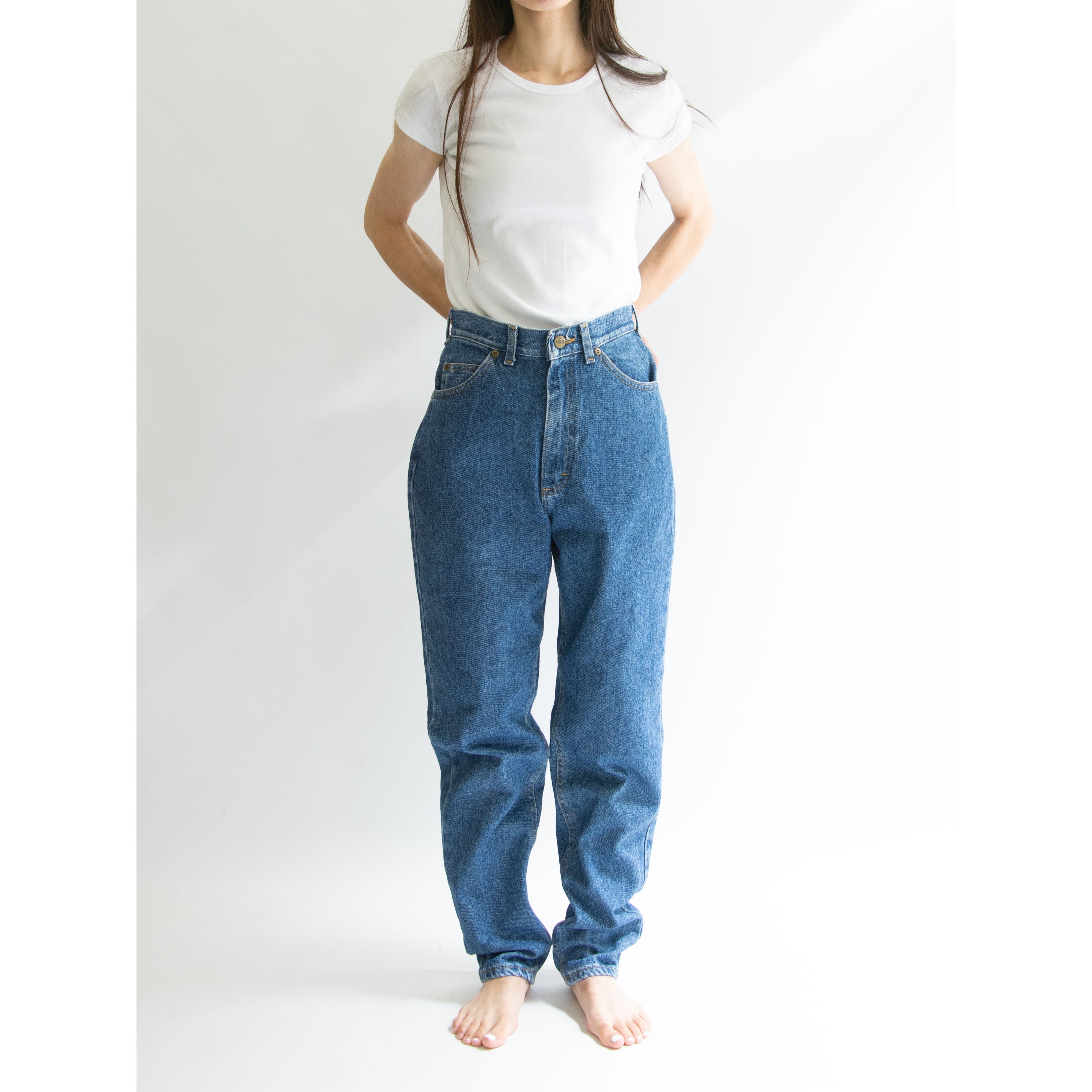 【L.L.Bean】Made in U.S.A. 70-80's Womens tapered denim pants（エルエルビーン アメリカ製ウィメンズテーパードデニムパンツ ジーンズ）12a