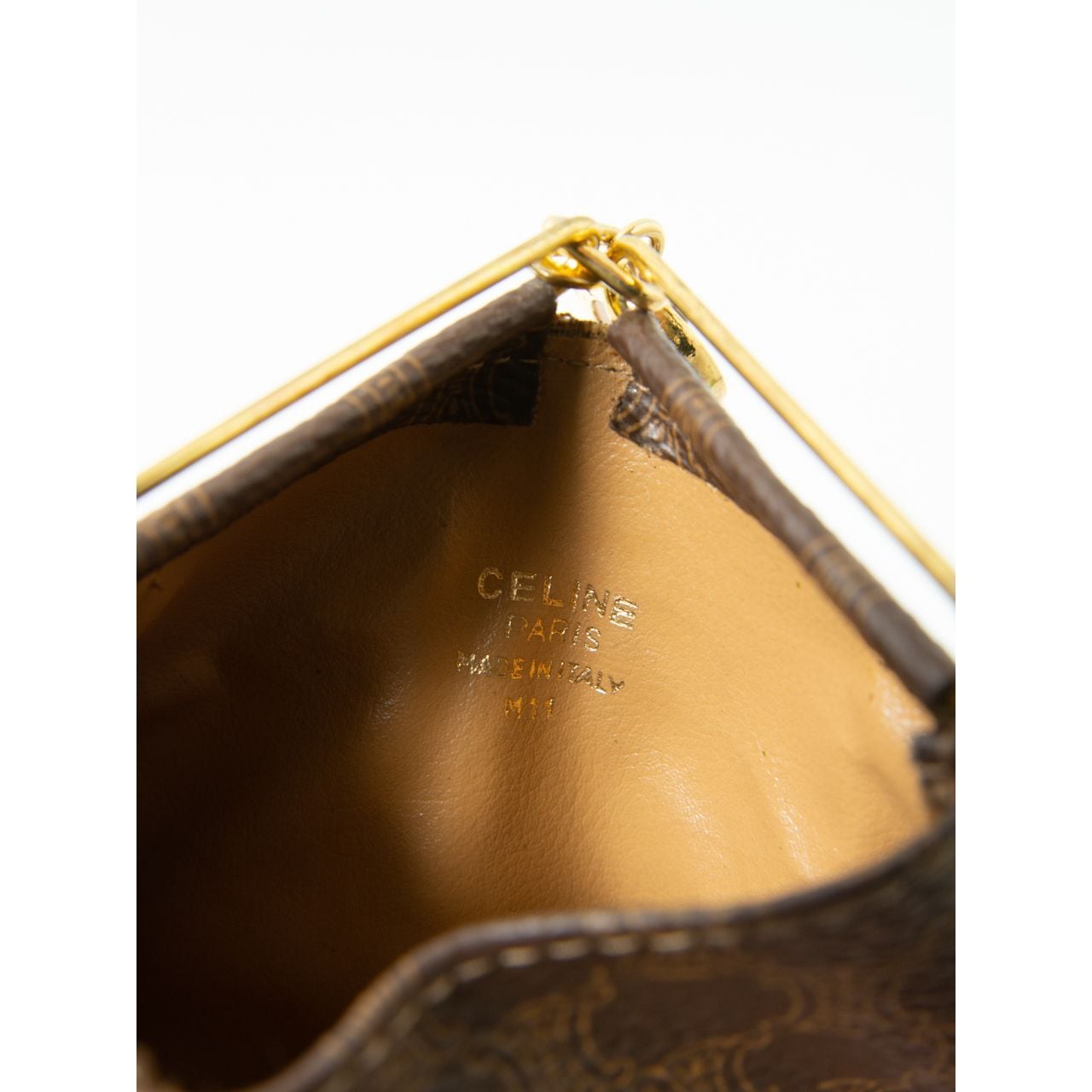 CELINE】Made in Italy Triangle Macadam coin purse（セリーヌ
