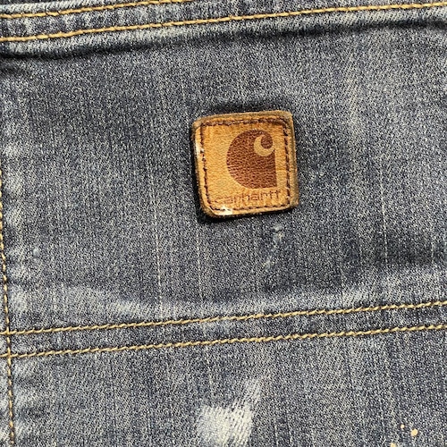 10s デニム ダブルニー カーハート Carhartt W30 L31 詳細写真2