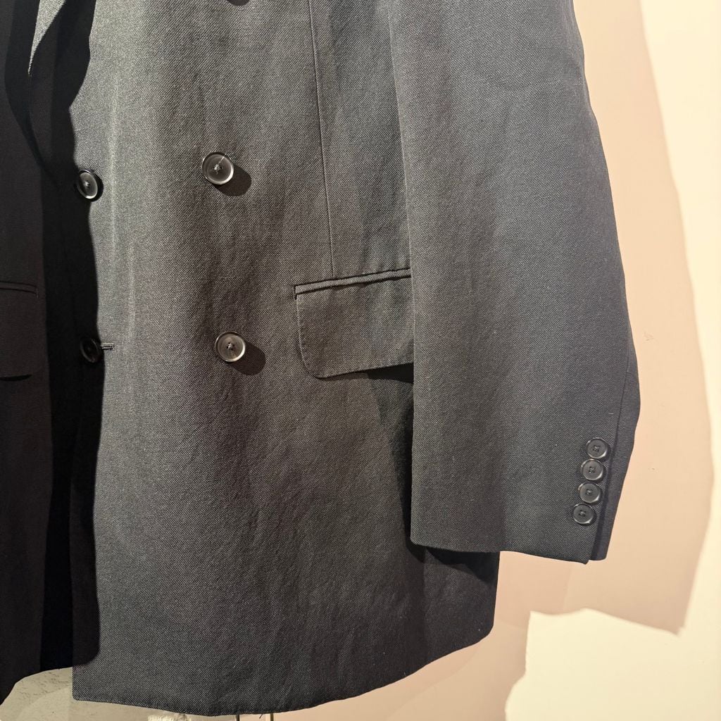 AURALEE オーラリー 26SS WOOL COTTON LINEN OX DOUBLE-BREASTED