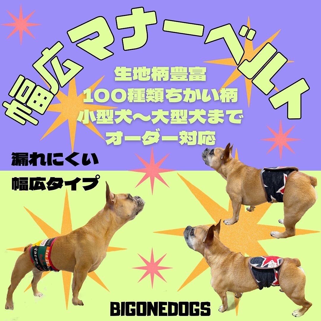 オーダー品 エプロン型マナーベルト | BIGONE DOGS