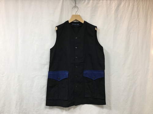 semoh"long vest black"