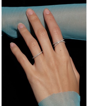 S925◆モアッサナイトクロスデザインリング【e-70362】