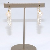 どんな場面でも活躍するアイテム！淡水パール フープ ピアス mm1021