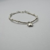 Karen silver , star beads bracelet