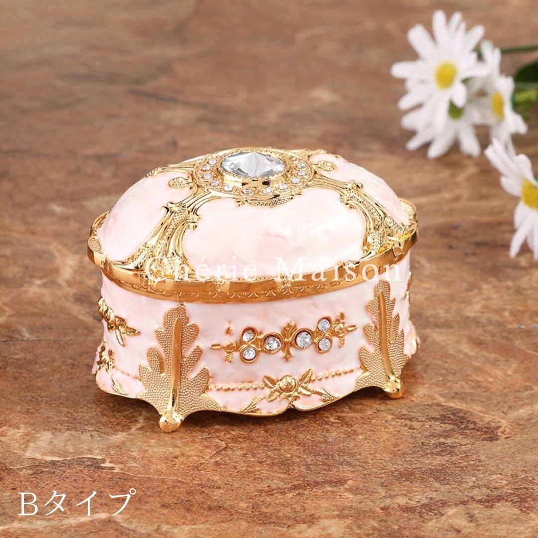 ジュエリーボックス 小物入れ 宝石箱 ロココ調 ヨーロピアン 姫系