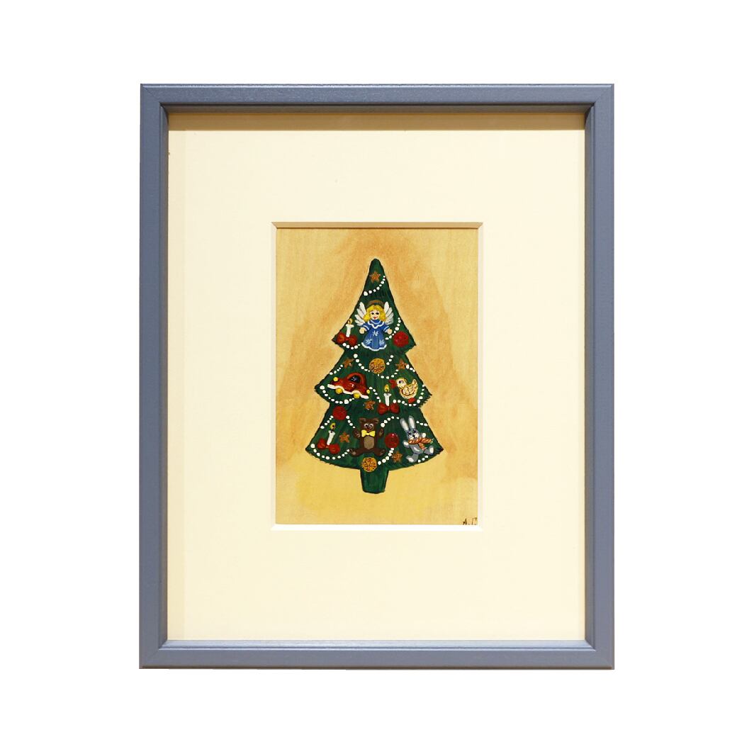 ガリーナ・アナネヴァ作 額絵 クリスマスツリー | GINZA HAKKO 木の香