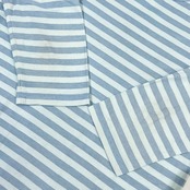Mademoiselle NON NON マドモアゼルノンノン ボーダー 7分袖 Tシャツ カットソー M/ブルー系 レディース