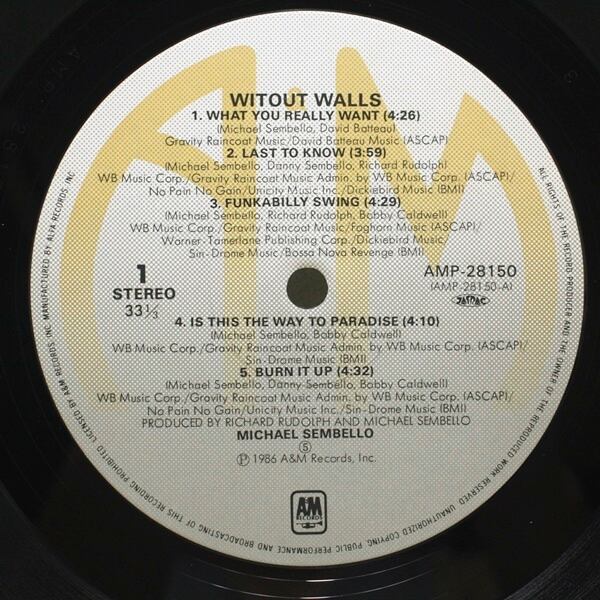 Michael Sembello / Without Walls [AMP-28150] - 画像3