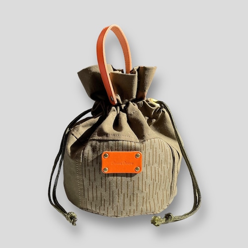 Brown Brown DRAWSTRING BAG (KHAKI)