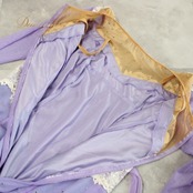 社交ダンス 衣装 スタンダード ドレス ワンピース パーティドレス パープル系 ブルー系 ホワイト系 U:NA ユーナ レース 長袖 ラインストーン 洗練 花柄 ボリューム 優雅 動き 伸縮性 ポリエステル レーヨン ナイロン ポリウレタン 光 ラインストーン 三層スカート