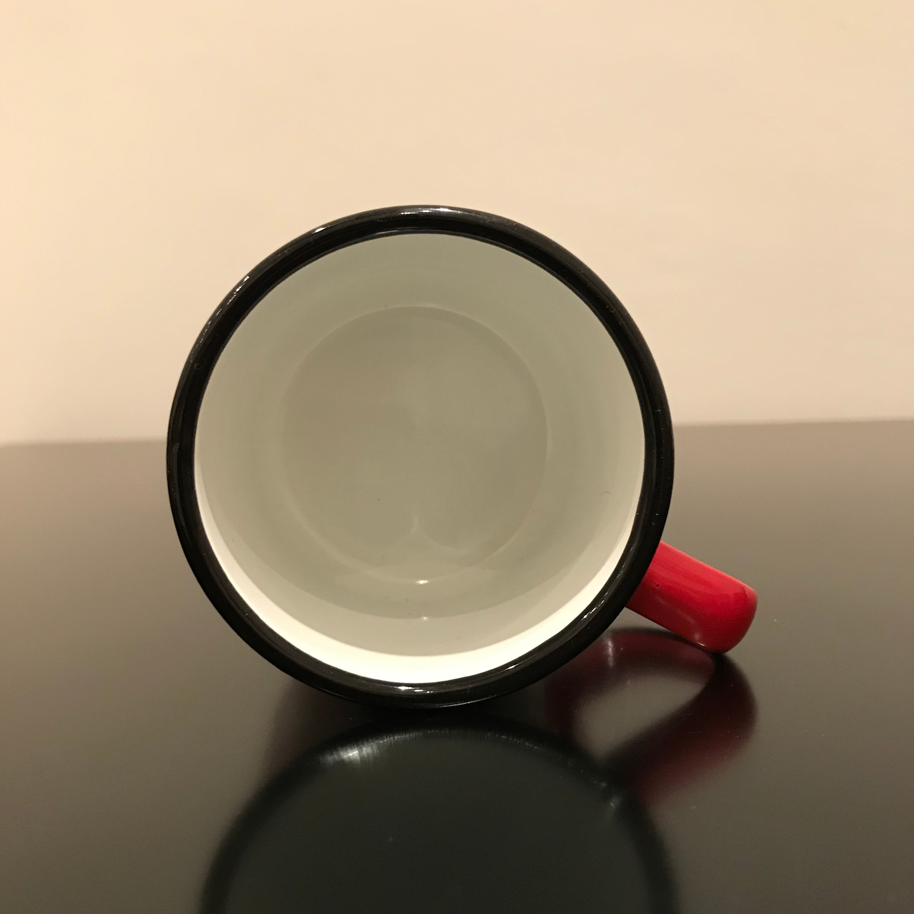 1970年代 未使用保管品 ラングラー琺瑯ノベルティーマグカップ レッド