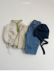 〖取寄〗韓国子供服 / 26winter / minirobe / ツートンフリースハーフジップ / キッズ *S~XL*