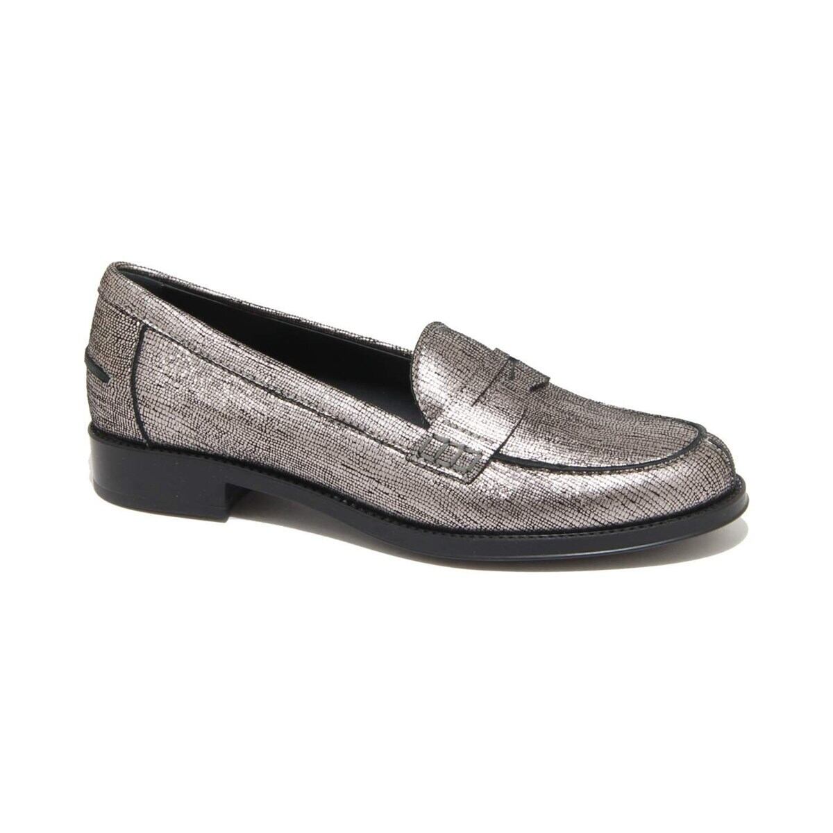 TOD'S トッズ レディース ローファー レザー グレー
